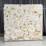 Giant White Roses Backdrop