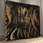 Black & Gold-Mermaid Sequin Backdrop